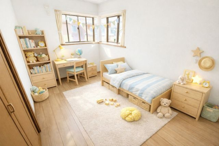 ���̑����� 2�ʍ̌��̂������Ȃ̂ŁA�z�̌������������荞�߂Ė��邢�����ł���J�����������ĕ��ʂ����ǍD�ł���|�J�|�J�̂����l�̌�����������C�����̗ǂ���Ԃł��B���Ƌ��CG�ł��B�i�B�e���F2026.2.5�j